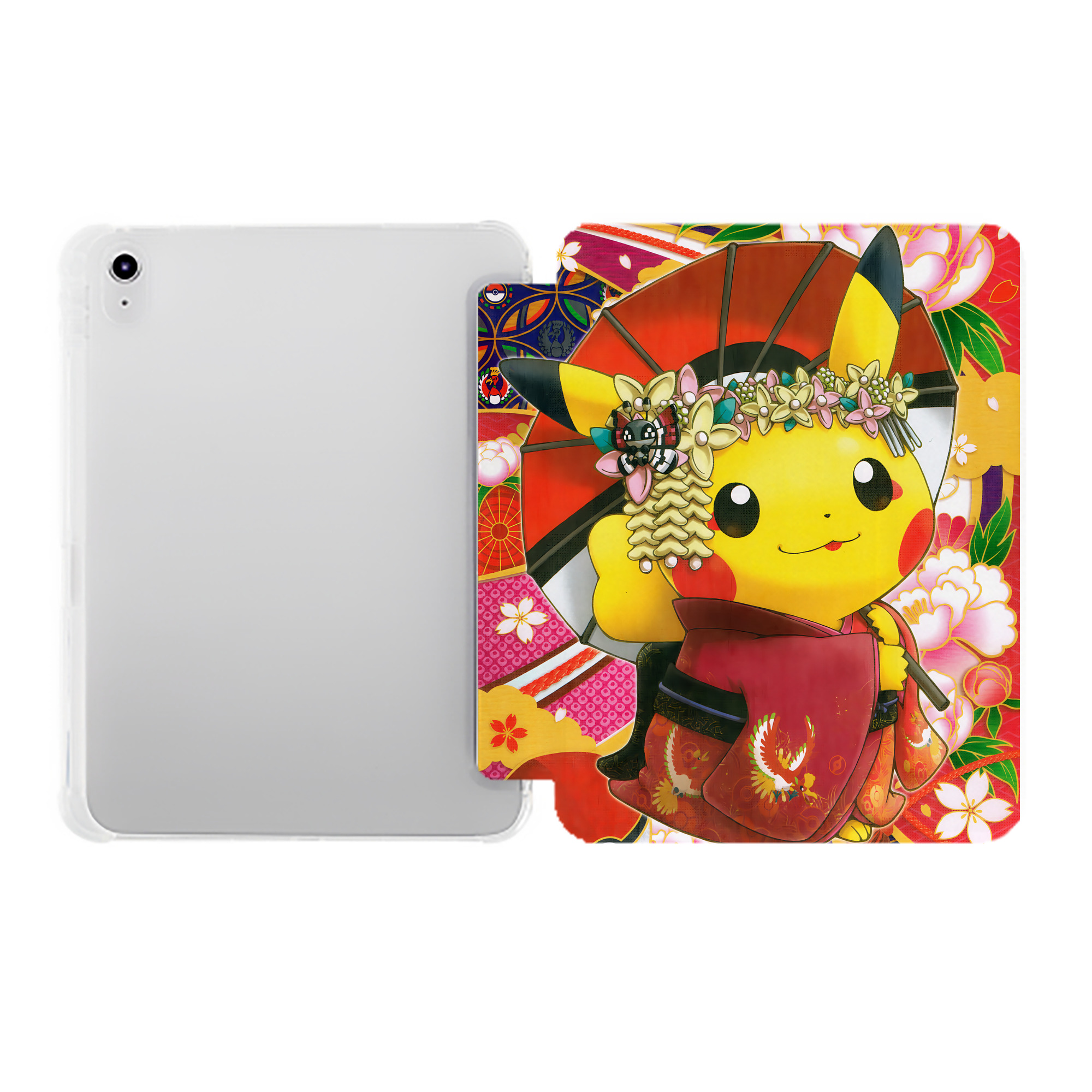 （画像用） ポケットモンスター Pokémon IPad ケース ペン収納付き 三つ折りスタンド PUレザー×シリコン 対応機種9.5/10.5/10.9インチ